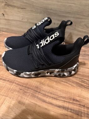 adidas Black Slip-On Knit Trainers with White Logo